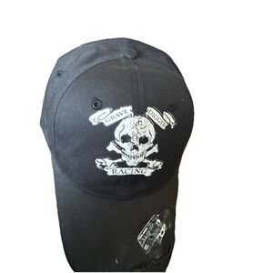 Grave Digger Racing Hat‎ Adult Black Stretch Fit Baseball Cap Sportswear Skull